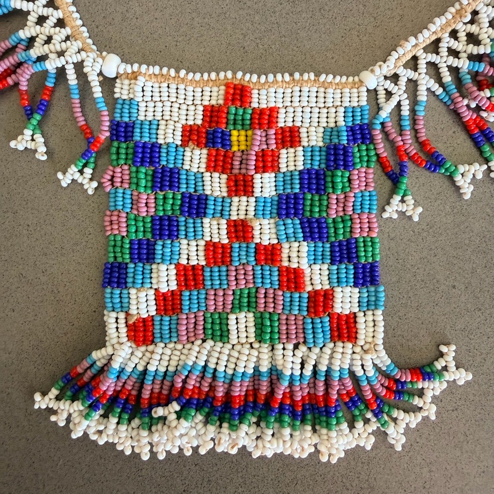 Native Inspired Handcrafted Multicolor Beaded Nav… - image 4
